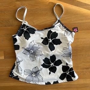 NWT Womens Hawaiian Swim Top:  Size 3XL